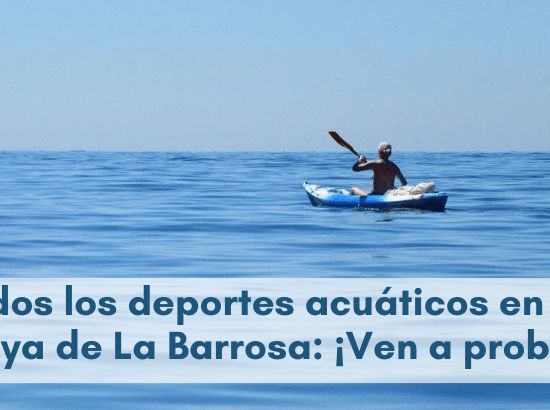 deportes acuáticos en la playa de La Barrosa